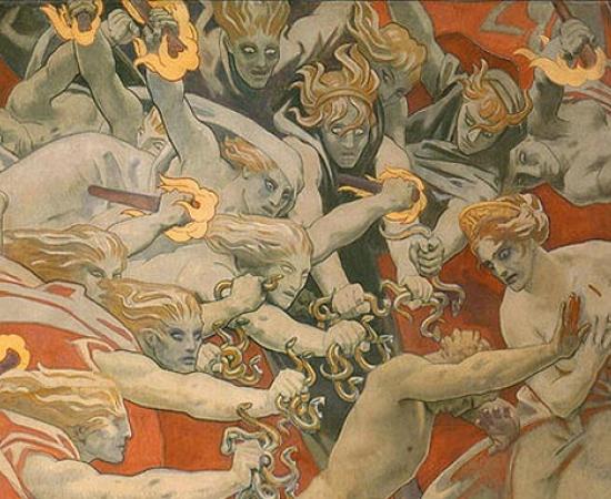 The legendary Furies of ancient Greek mythology