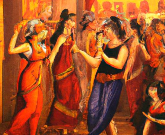 An ancient party. Source: AI generated