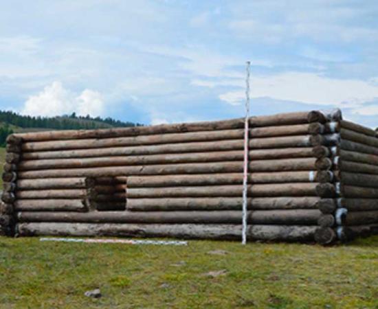 2,300 year old Pazyryk culture house has been reconstructed in the Altai Mountains. Source: Nikita Konstantinov / Siberian Times.