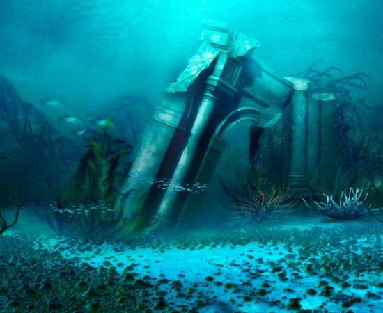 A representation of what the lost city of Atlantis may look like 