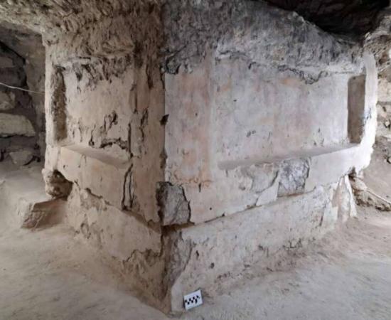 Buried altar excavated at Tikal, created by artisan from Teotihuacan.