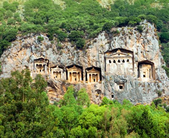 Ancient Lycian Rock cut Tombs