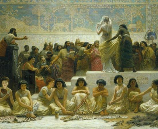 Edwin Long’s The Babylonian Marriage Market. 