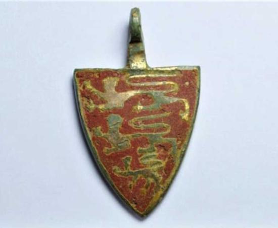 This almost perfect medieval lion pendant found by the HS2 archaeological project. Source: HS2