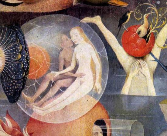 Medieval sex was frequently restricted by the Catholic Church in many ways. Detail from The Garden of Earthly Delights by Hieronymus Bosch, circa 1500. Source: Public Domain