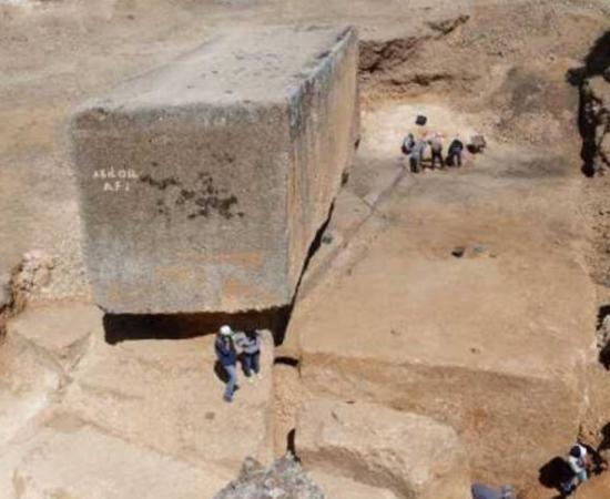 Largest known megalithic block from antiquity revealed at Baalbek