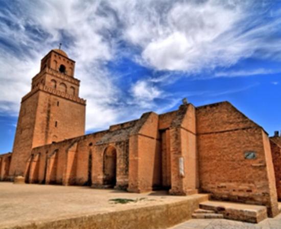 The minaret of the Great Mosque of Kairouan. Source: robnaw / Adobe Stock.
