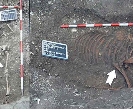 Mother, Daughter and horse too: the occupants of the Roman-era grave are not lovers, after all. Source: D Hagmann et al / Science Direct