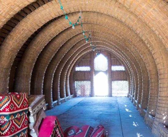 The interior of a mudhif in southern Iraq. Source: TasfotoNL / Adobe Stock