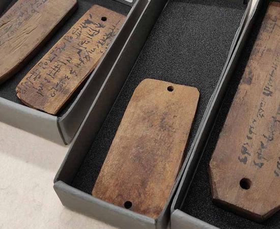 Mummy labels under analysis sourced from the Bibliothèque Nationale et Universitaire (BNU) of Strasbourg (France) collection. Source: International Journal of Wood Culture / CC BY 4.0