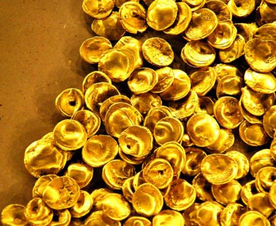 Celtic gold coins stolen during museum heist in Germany from the Celtic Museum in Manching. Source: Alex / CC BY-SA 2.0