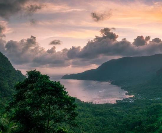 The natural beauty of Samoa. The Falemauga Caves offer insight into Samoan prehistory and archaeology.