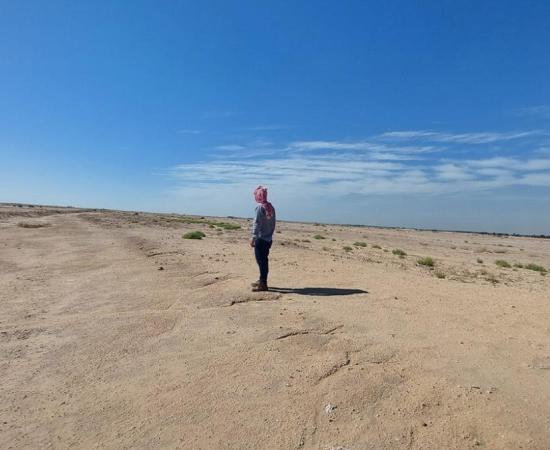 North view of battle site