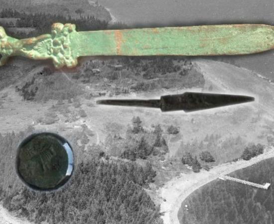 Artifacts found on or around Oak Island 