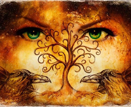 Representation of the goddesses that were the wives and daughters of Odin. Source: Jozefklopacka / Adobe Stock.