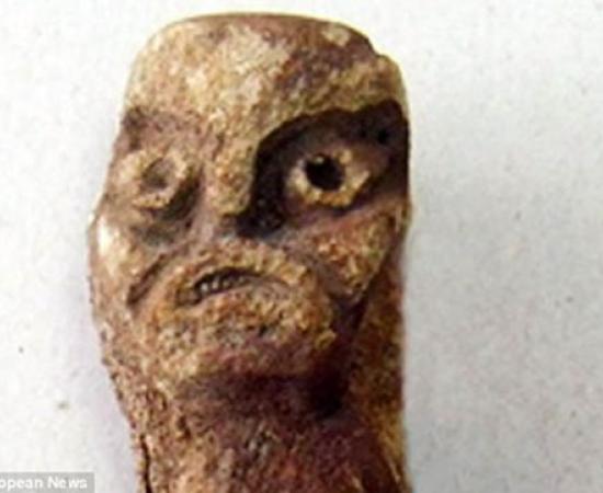 Old pagan god figurine in Russia