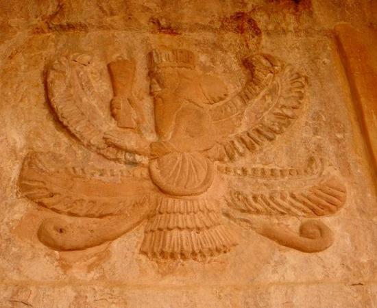 A old tomb of the Zoroastrianism religion in the Sulaymaniyah province, Kurdistan. The inside has been robbed and is empty.