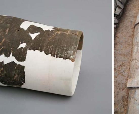 Ceramic drainage pipe. Source: Yanpeng Cao./Nature