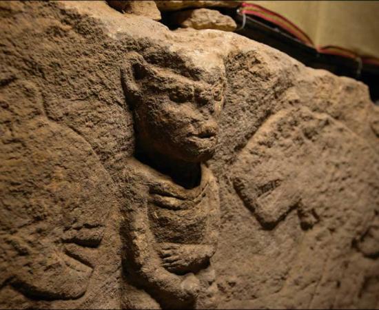 Sayburç relief in Turkey shows men in combat with animals and is the oldest narrative scene on record. Source: K. Akdemir/Antiquity Publications Ltd