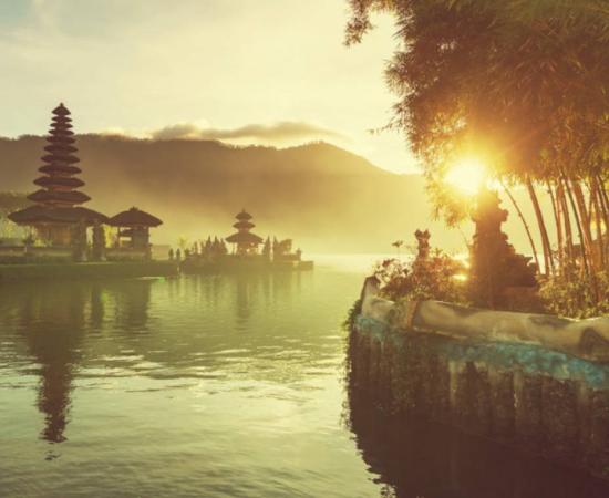 Peaceful ancient temple site in Bali.