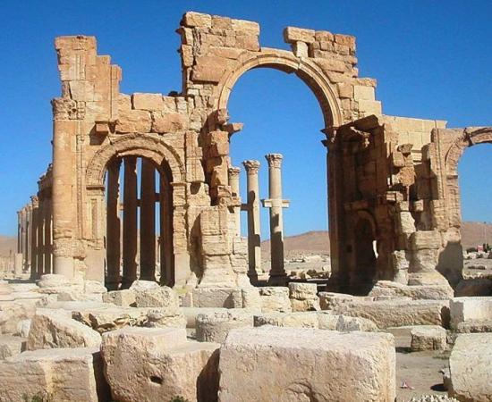 The Arch of Triumph or Arch of Septimius Severus, Palmyra, Syria, 2005