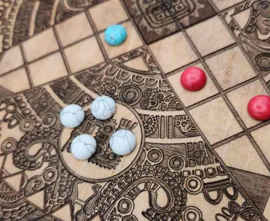 The ancient Mesoamerican board game ‘Patolli’ board from Ancient Origins. Source: Ancient Origins