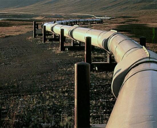 Pipeline around ancient remains
