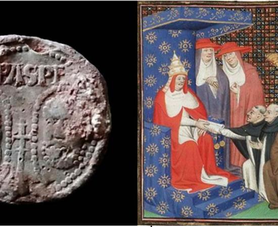 The Pope’s seal found in Shropshire, England, (British Museum’s Portable Antiquities Scheme) belonged to Pope Innocent IV. (Public Domain)