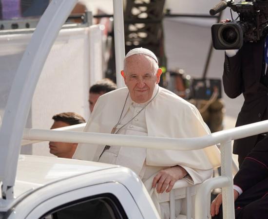 Pope Francis during a visit to Kazakhstan in 2022.