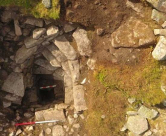 Prehistoric well and steps recently uncovered at Mither Tap Hillfort, Scotland Source: Northern Picts /University of Aberdeen
