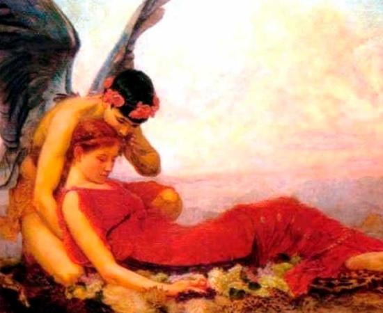 In the Arms of Morpheus - Sir William Ernest Reynolds-Stephens (1862-1943) Source: Fair use