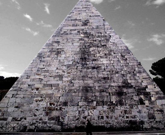 The Pyramid of Cestius, Rome