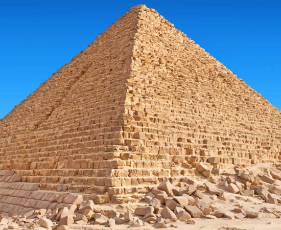 Top image: The Pyramid of Khufu, or the Great Pyramid, Giza, Egypt.        Source: Cobalt / Adobe Stock