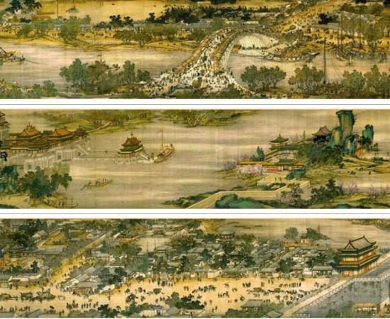Along the River during the Qingming Festival painting