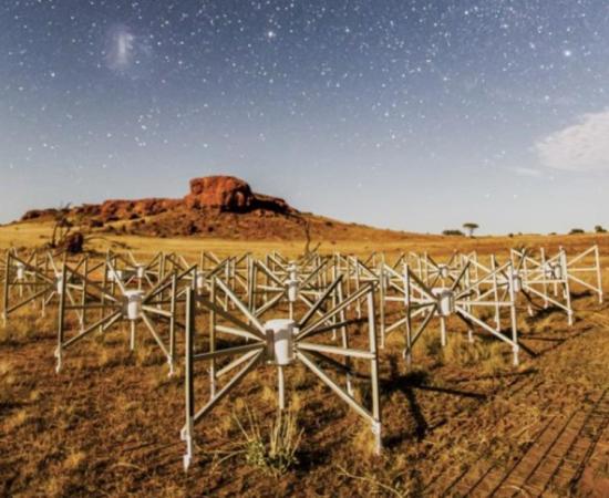 Tile 107, or “the Outlier” as it is known, is one of 256 tiles of the Murchison Widefield Array observatory located 1.5km from the core of the telescope that detected the radio wave.	Source: ICRAR