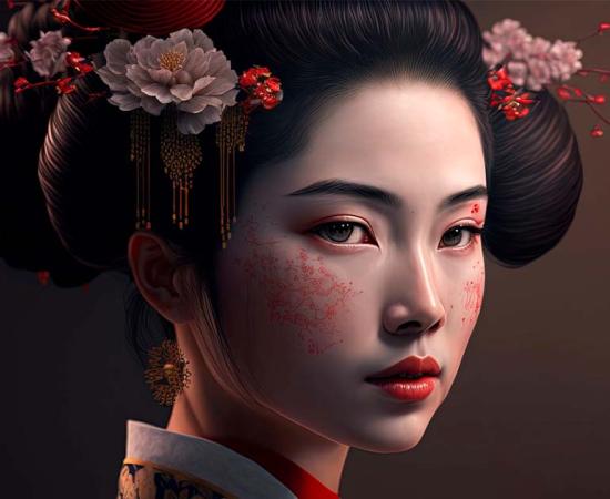 Japanese Geisha. Source: DivineWorld / Adobe Stock.