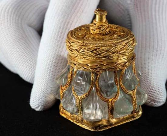 Rock crystal jar from the Galloway Hoard