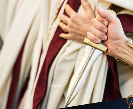 The assassination of Caesar on the Ides of March