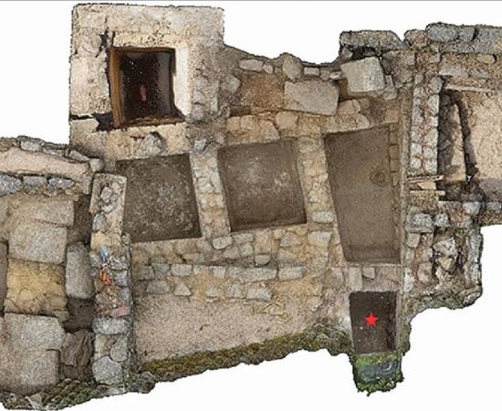 3D reconstruction of the fish salting plant at Adro Vello.