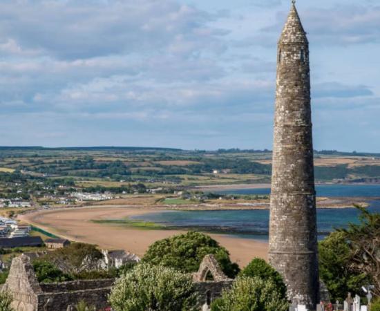 Round Tower in Ardmore, County Waterford, Ireland.