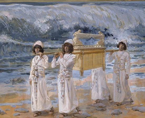‘The Ark Passes Over the Jordan,’ painting by James Tissot, c. 1896–1902. 