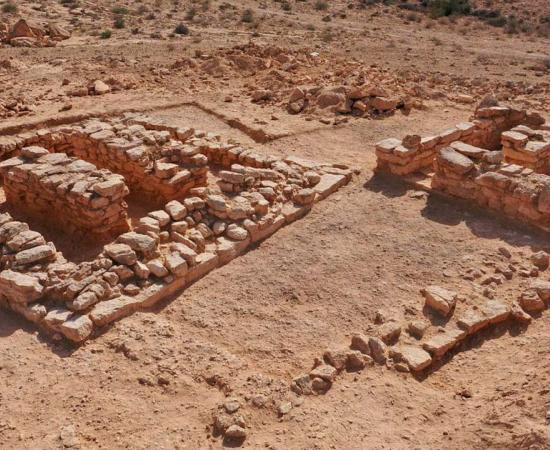 The two burial chambers found near Kibbutz Tlalim in Israel. Source: Emil Aladjem / Israel Antiquities Authority