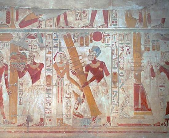 The sacred symbol of the Djed pillar