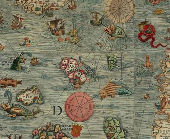 Section of the Carta Marina, 1527-39
