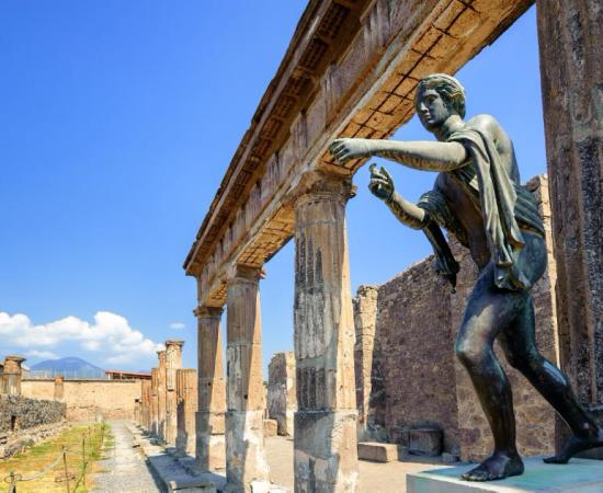 Evidence of a secret society lodge found in Pompeii. Here Apollo temple.        Source: Boris Stroujko / Adobe Stock