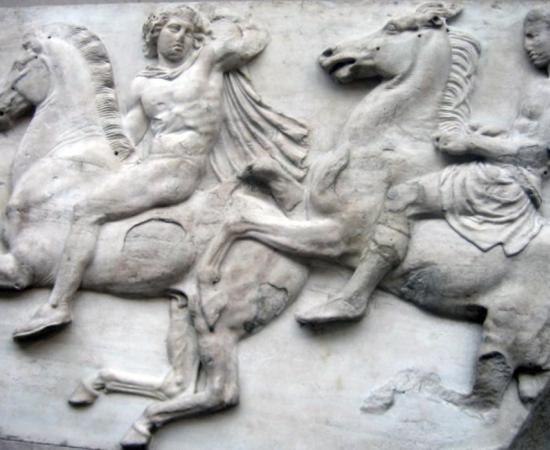 A section of the Parthenon marbles 