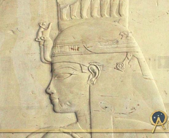 A relief originally from the tomb of Userhat (TT47) at Thebes depicts Queen Tiye. Brussels Royal Museum.