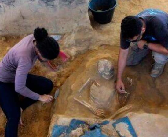Archaeologists unearthed 43 human skeletons and in excess of 100,000 artifacts in a construction site in Sao Luis, Brazil. Source: Iphan handout 
