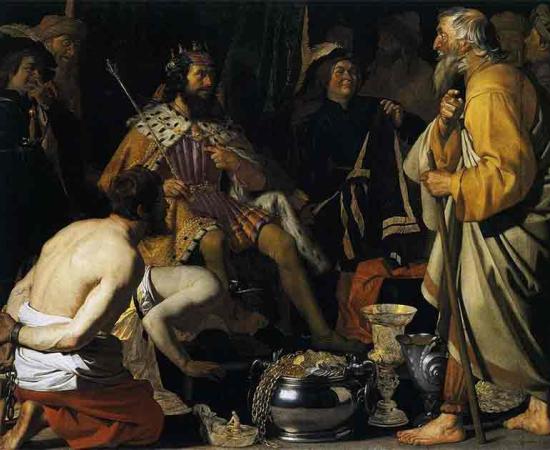 Solon and King Creso. Source: Public Domain