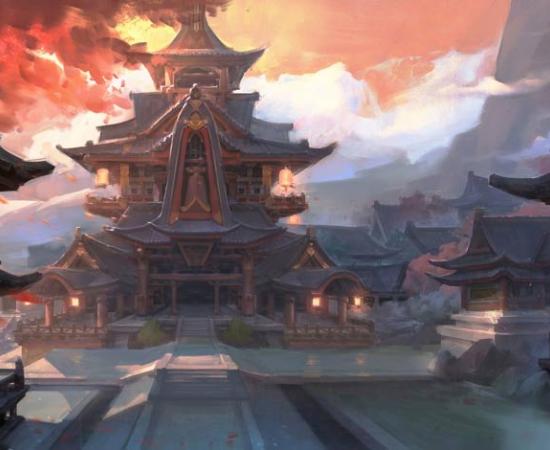 Concept art of Asian palace - South Korea